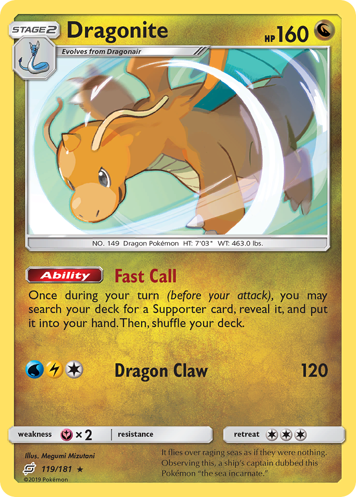 Dragonite (119/181) [Sun & Moon: Team Up] | Galaxy Games LLC