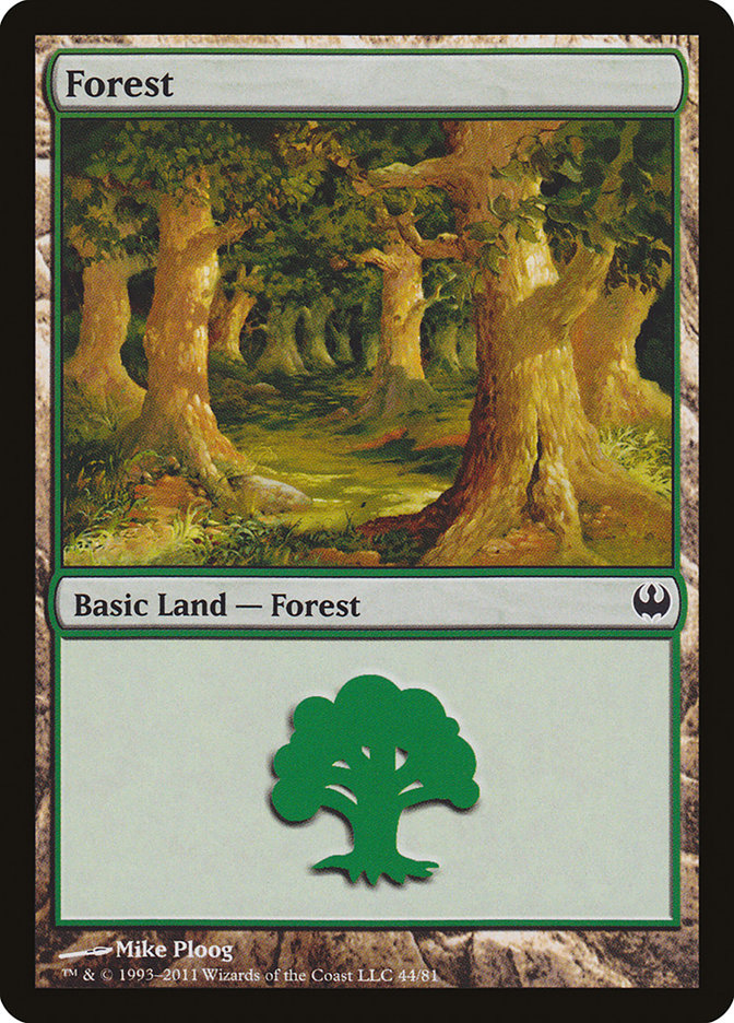 Forest (44) [Duel Decks: Knights vs. Dragons] | Galaxy Games LLC