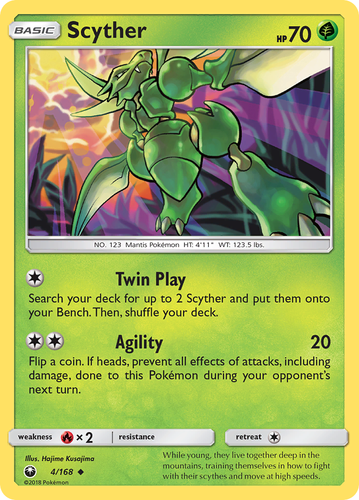 Scyther (4/168) [Sun & Moon: Celestial Storm] | Galaxy Games LLC