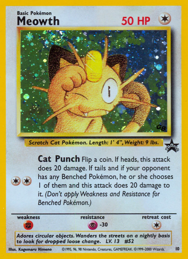 Meowth (10) [Wizards of the Coast: Black Star Promos] | Galaxy Games LLC