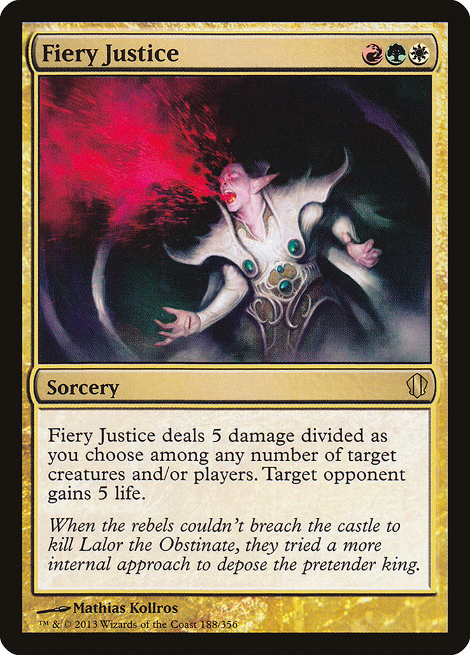 Fiery Justice [Commander 2013] | Galaxy Games LLC