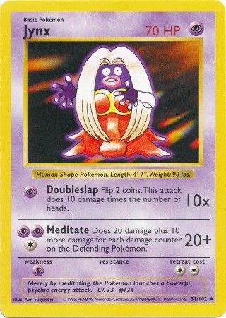 Jynx (31/102) [Base Set Shadowless Unlimited] | Galaxy Games LLC