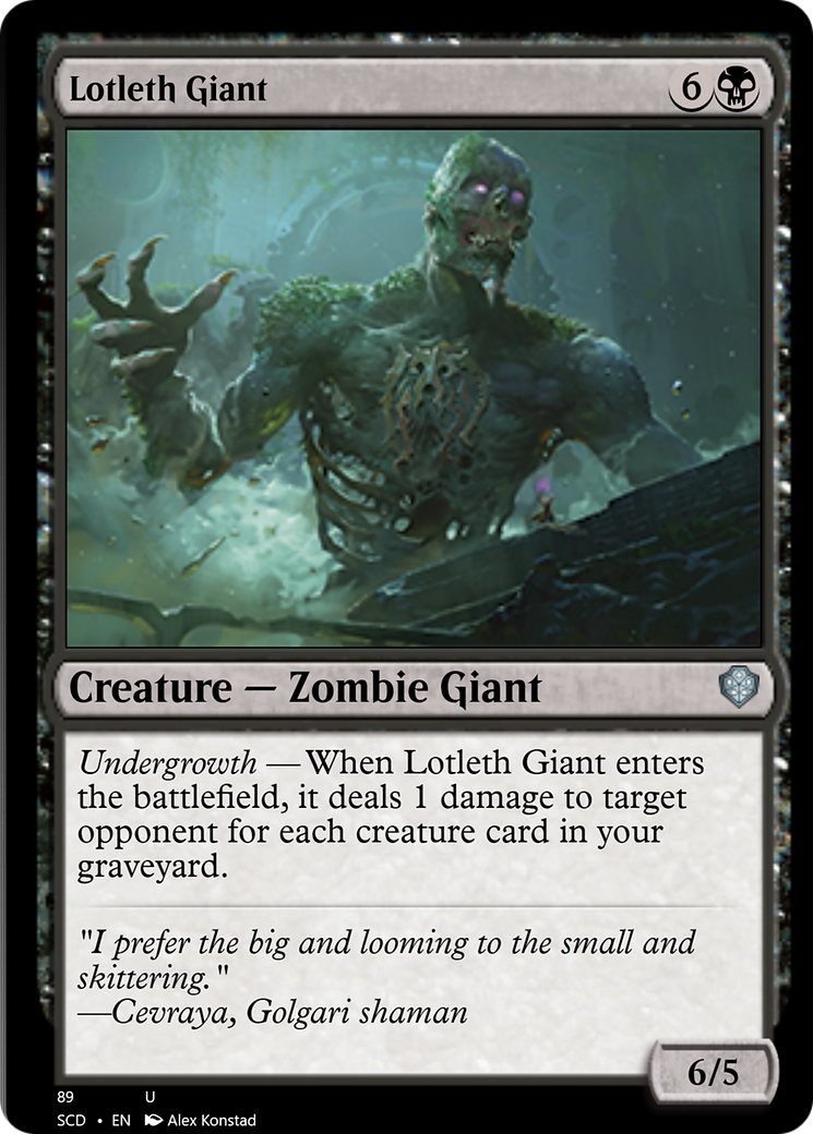 Lotleth Giant [Starter Commander Decks] | Galaxy Games LLC