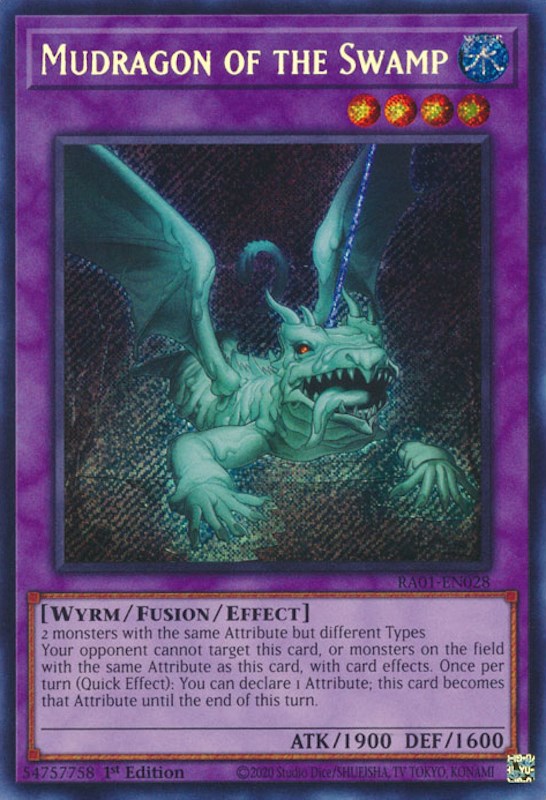 Mudragon of the Swamp [RA01-EN028] Secret Rare | Galaxy Games LLC
