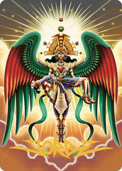 Resplendent Angel Art Card (59/81) (Gold-Stamped Signature) [The Lost Caverns of Ixalan Art Series] | Galaxy Games LLC