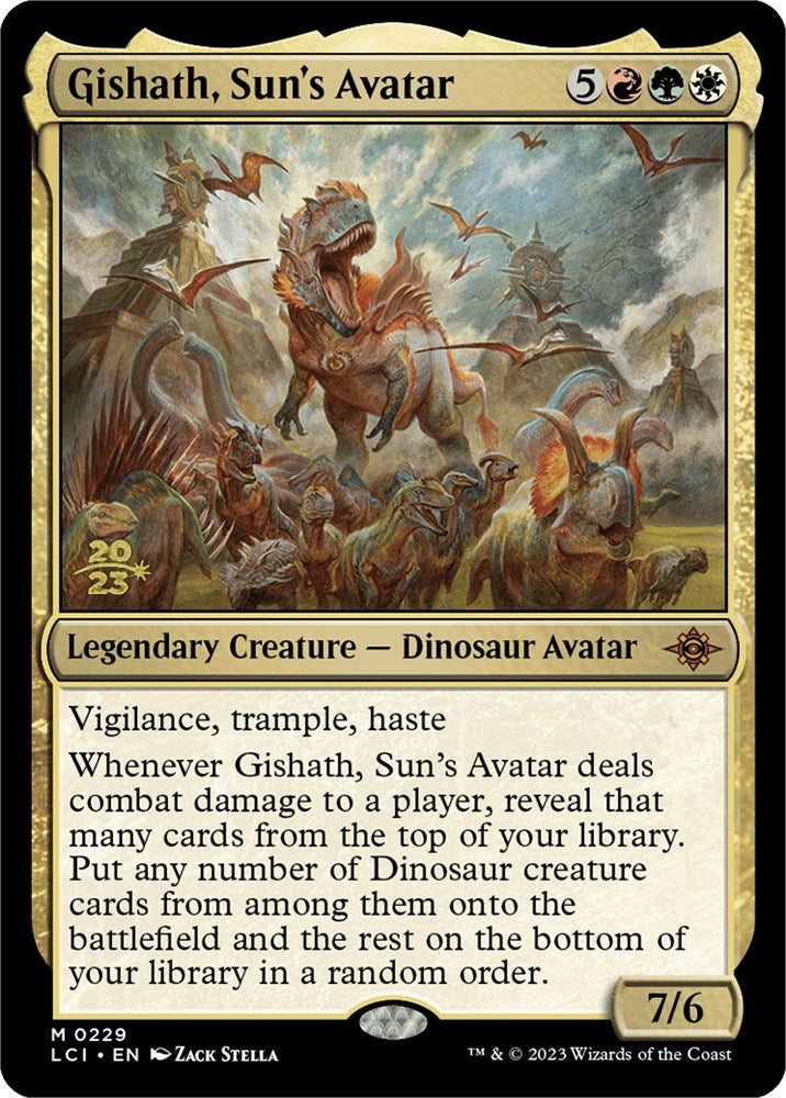 Gishath, Sun's Avatar (LCI) [The Lost Caverns of Ixalan Prerelease Cards] | Galaxy Games LLC
