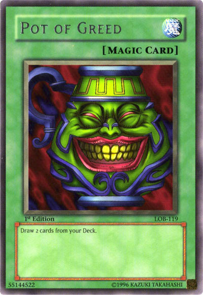 Pot of Greed [LOB-119] Rare | Galaxy Games LLC