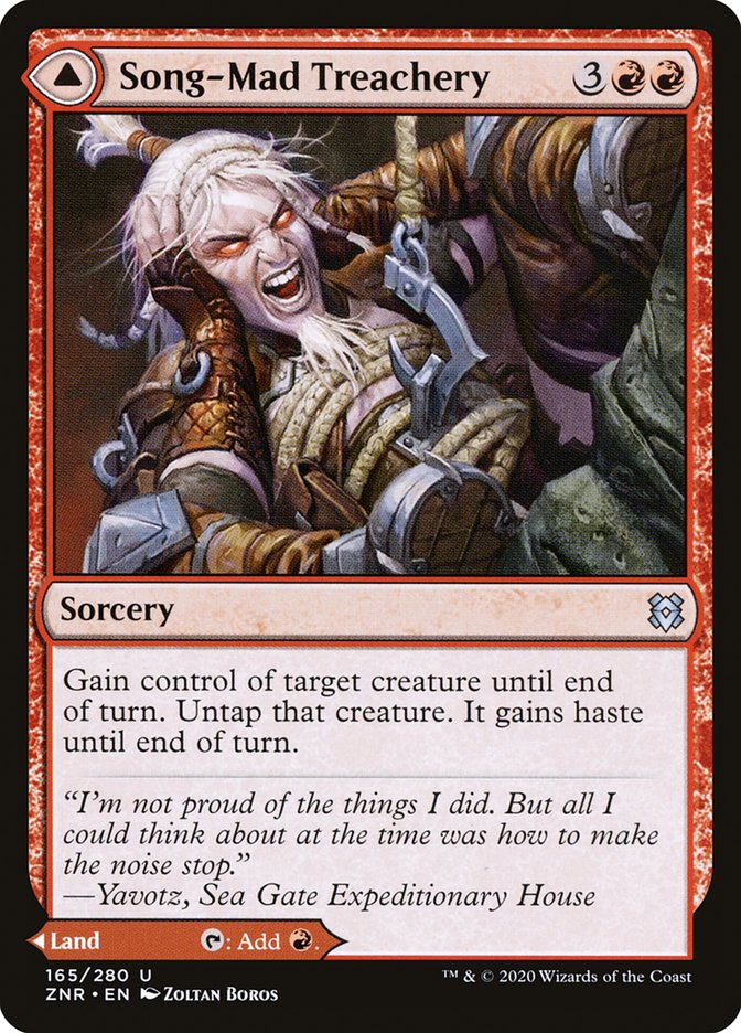 Song-Mad Treachery // Song-Mad Ruins [Zendikar Rising] | Galaxy Games LLC