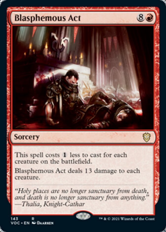 Blasphemous Act [Innistrad: Crimson Vow Commander] | Galaxy Games LLC