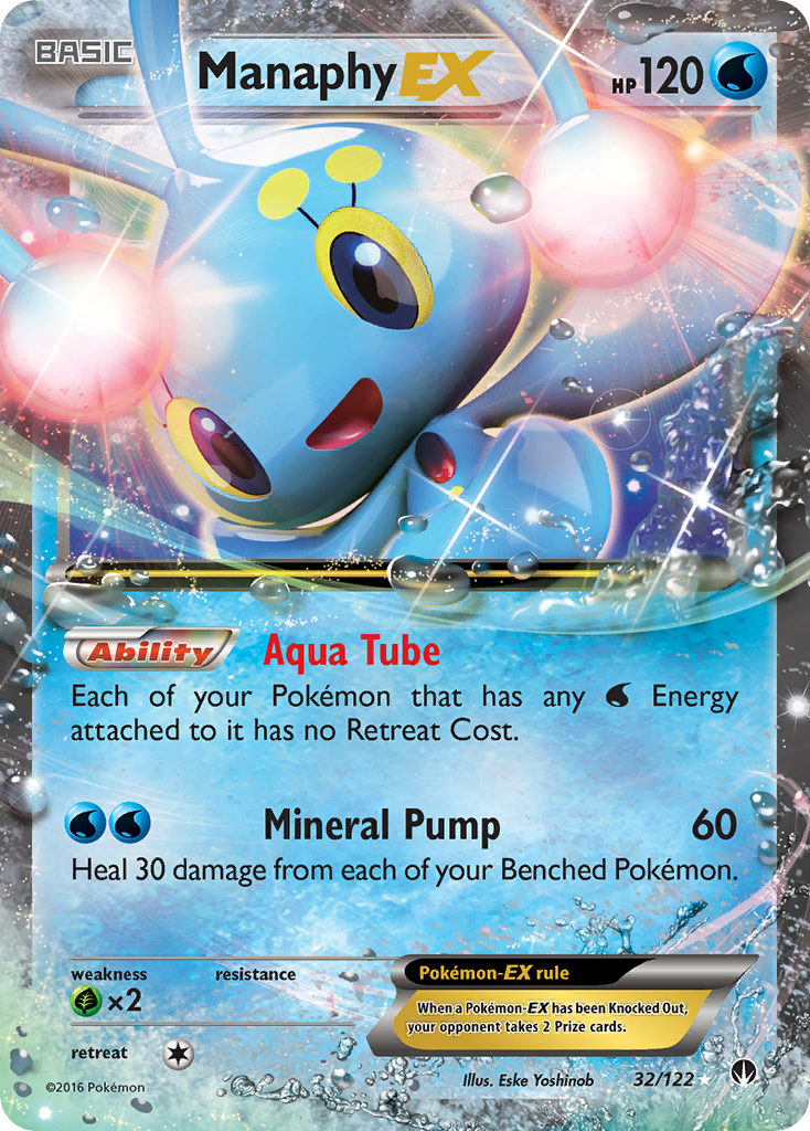 Manaphy EX (32/122) [XY: BREAKpoint] | Galaxy Games LLC