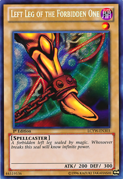 Left Leg of the Forbidden One [LCYW-EN303] Secret Rare | Galaxy Games LLC