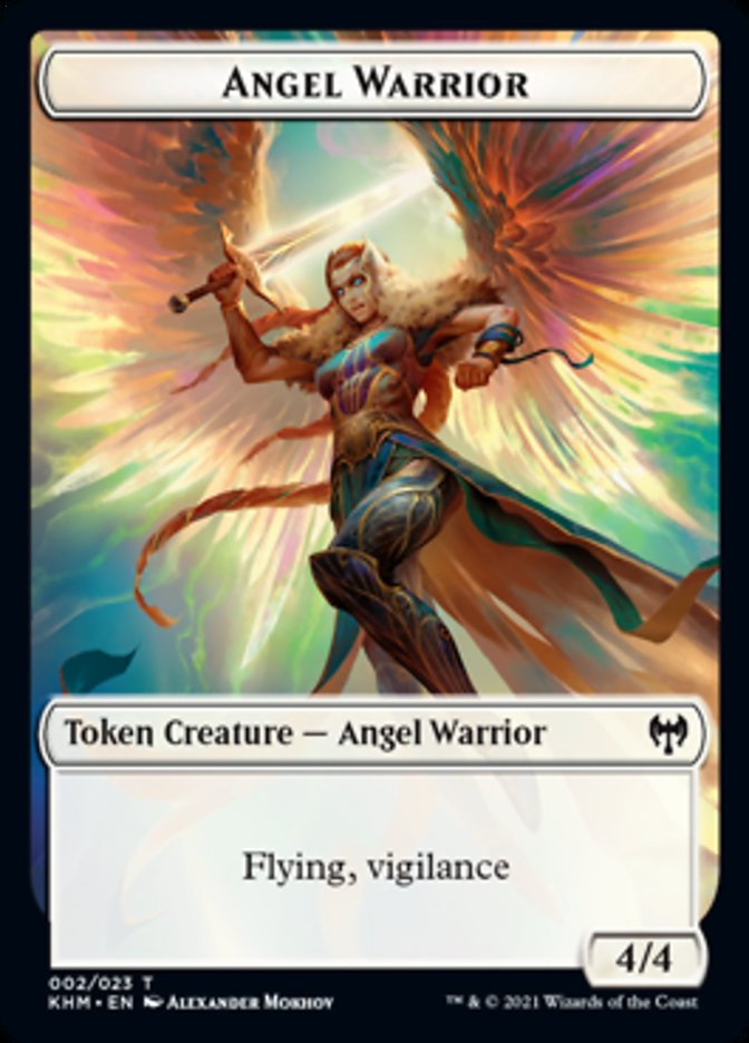 Angel Warrior Token [Kaldheim Tokens] | Galaxy Games LLC