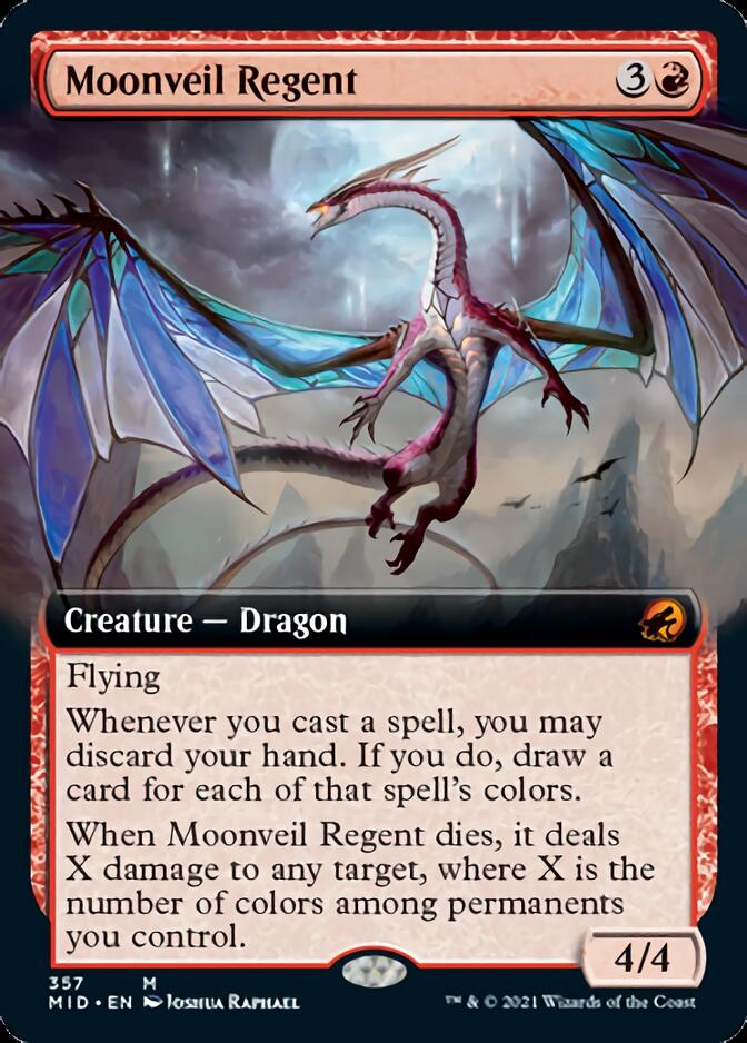 Moonveil Regent (Extended Art) [Innistrad: Midnight Hunt] | Galaxy Games LLC