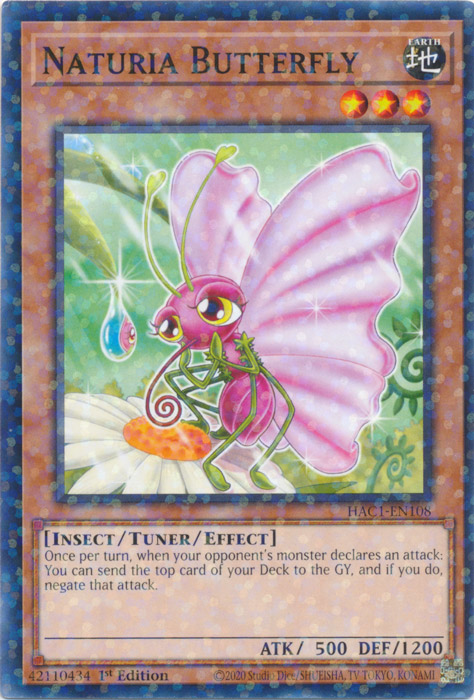 Naturia Butterfly (Duel Terminal) [HAC1-EN108] Common | Galaxy Games LLC