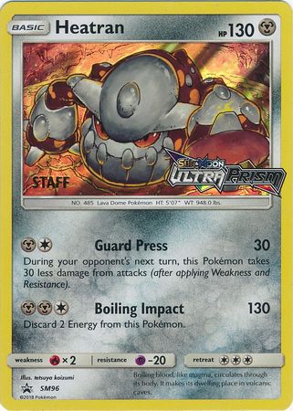 Heatran (SM96) (Staff Prerelease Promo) [Sun & Moon: Black Star Promos] | Galaxy Games LLC