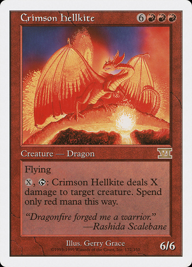 Crimson Hellkite [Classic Sixth Edition] | Galaxy Games LLC