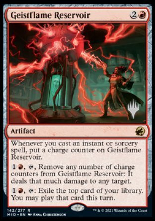 Geistflame Reservoir (Promo Pack) [Innistrad: Midnight Hunt Promos] | Galaxy Games LLC