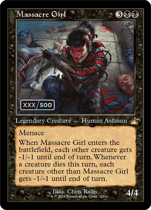 Massacre Girl (Retro) (Serialized) [Ravnica Remastered] | Galaxy Games LLC