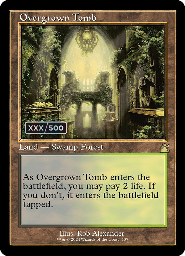 Overgrown Tomb (Retro) (Serialized) [Ravnica Remastered] | Galaxy Games LLC
