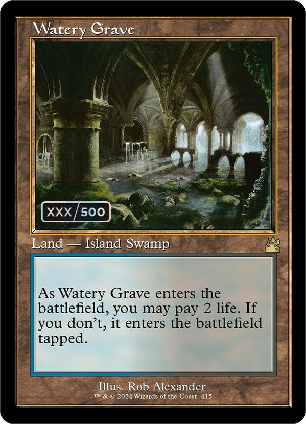 Watery Grave (Retro) (Serialized) [Ravnica Remastered] | Galaxy Games LLC