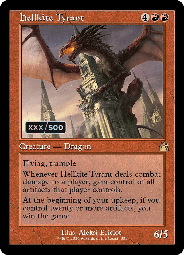 Hellkite Tyrant (Retro) (Serialized) [Ravnica Remastered] | Galaxy Games LLC