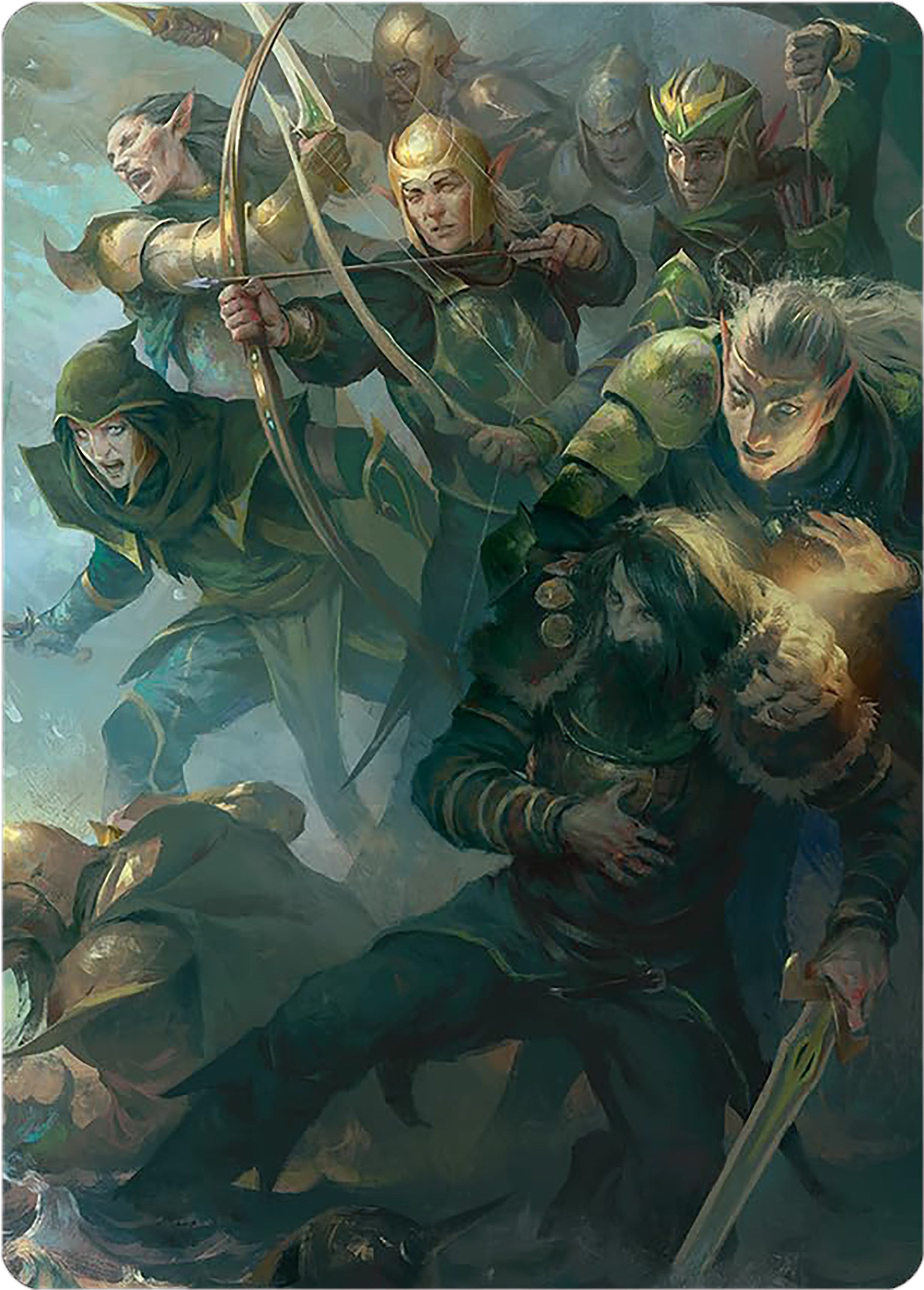 Galadhrim Brigade Art Card [The Lord of the Rings: Tales of Middle-earth Art Series] | Galaxy Games LLC