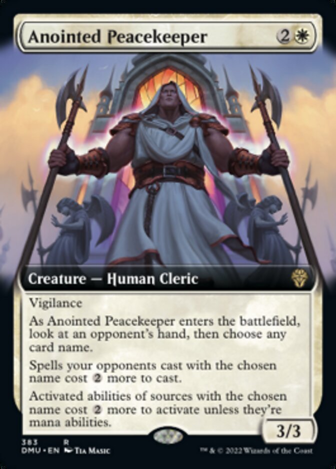 Anointed Peacekeeper (Extended Art) [Dominaria United] | Galaxy Games LLC