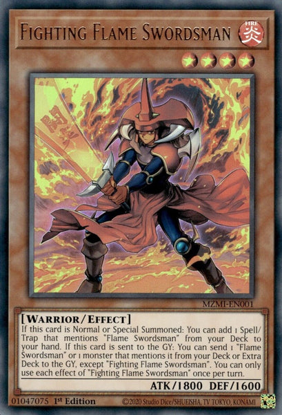 Yu-Gi-Oh yugioh Flame Swordsman Ultra Rare Initial Starter