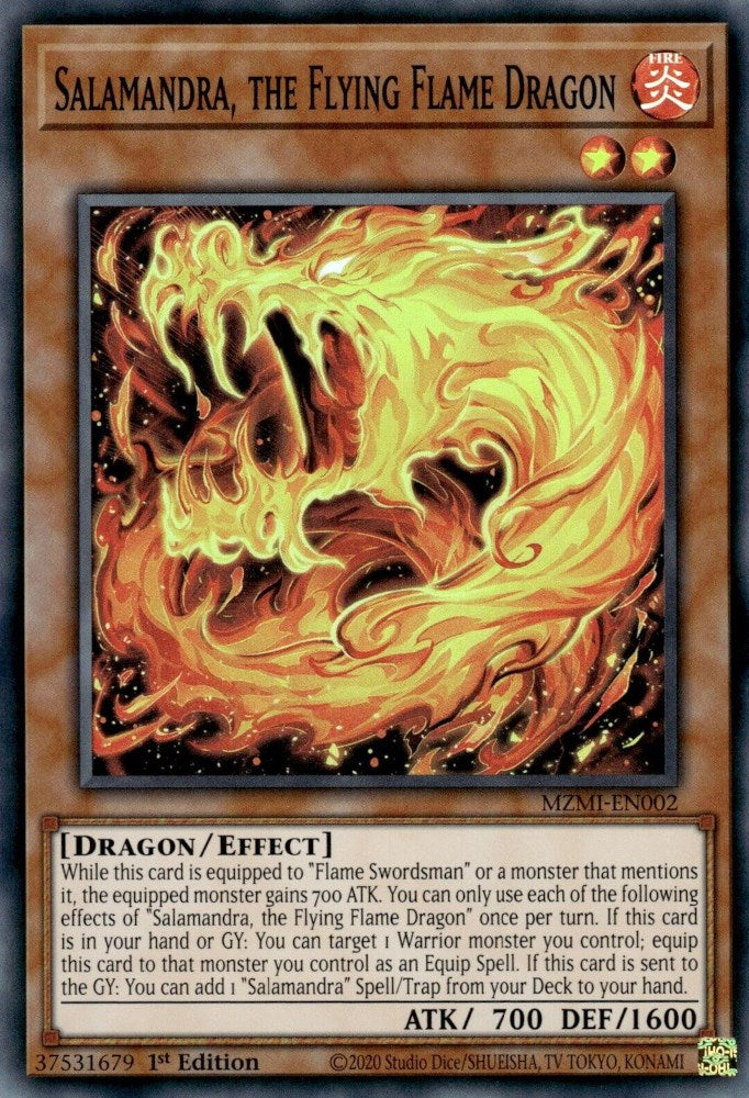 Salamandra, the Flying Flame Dragon [MZMI-EN002] Super Rare | Galaxy Games LLC