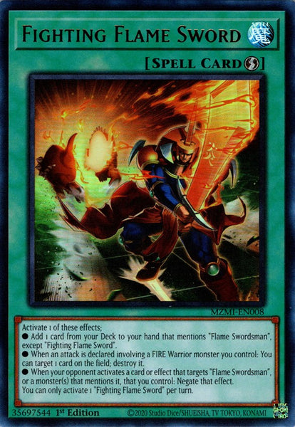 Fighting Flame Sword [MZMI-EN008] Ultra Rare – Galaxy Games LLC