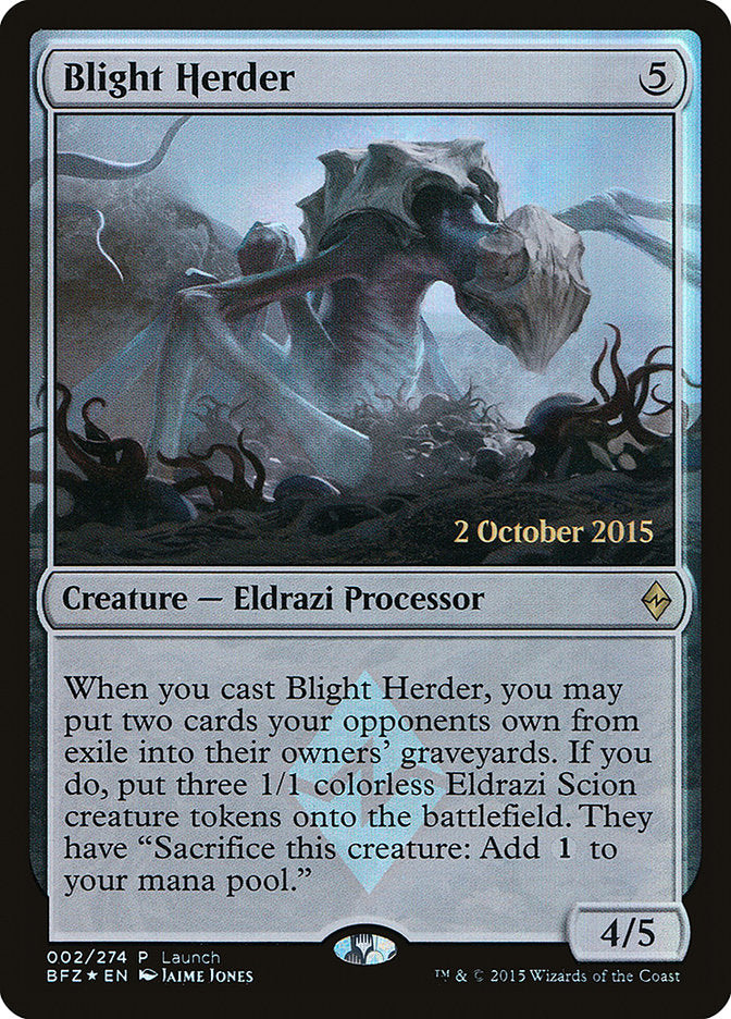 Blight Herder (Launch) [Battle for Zendikar Promos] | Galaxy Games LLC