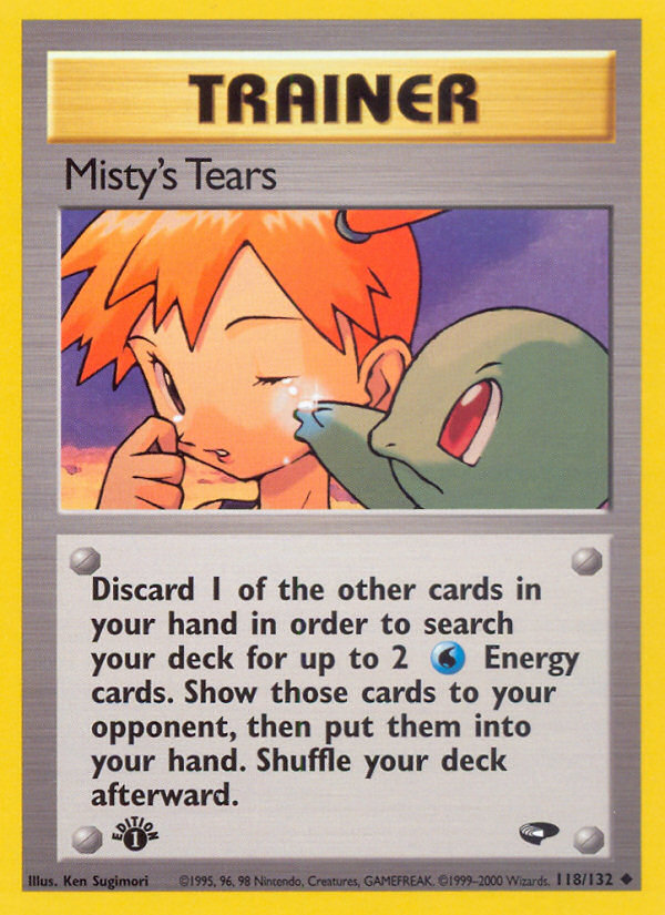 Misty's Tears (118/132) [Gym Challenge 1st Edition] | Galaxy Games LLC