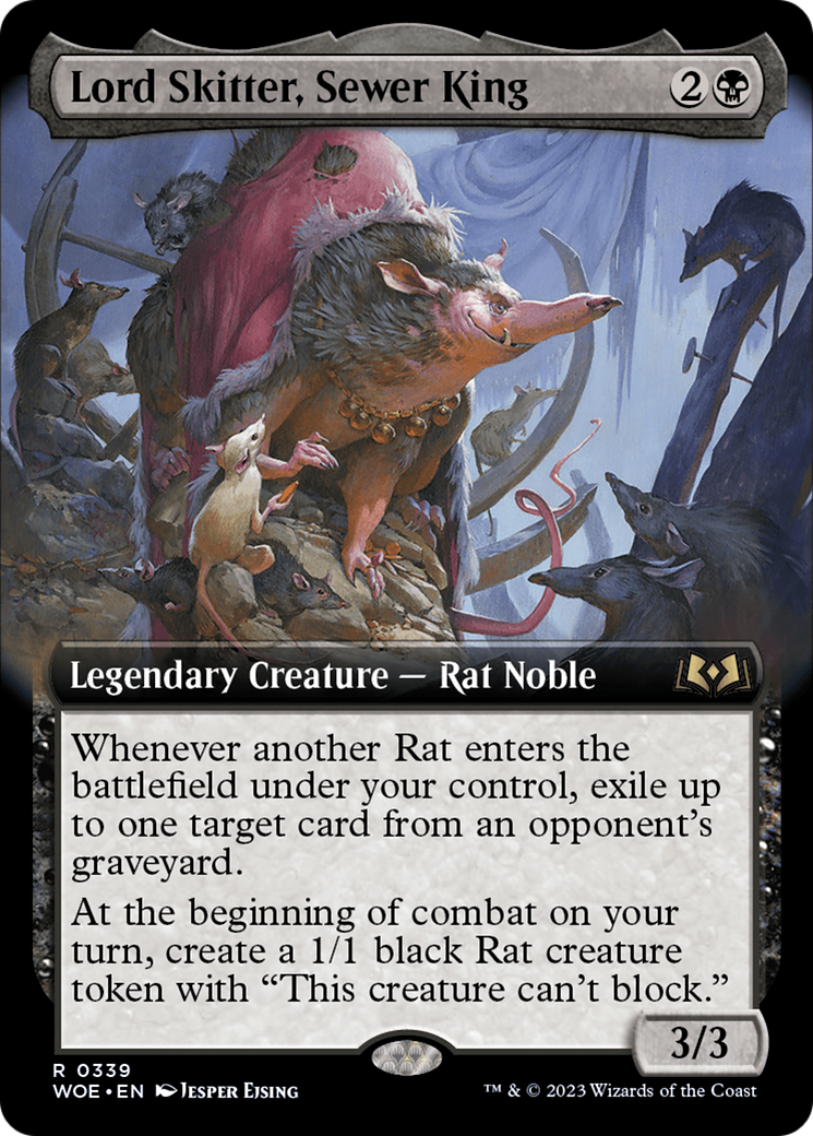 Lord Skitter, Sewer King (Extended Art) [Wilds of Eldraine] | Galaxy Games LLC