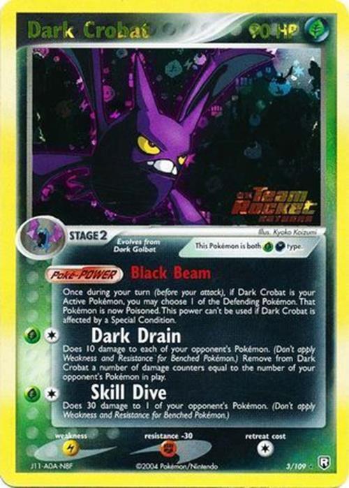 Dark Crobat (3/109) (Stamped) [EX: Team Rocket Returns] | Galaxy Games LLC