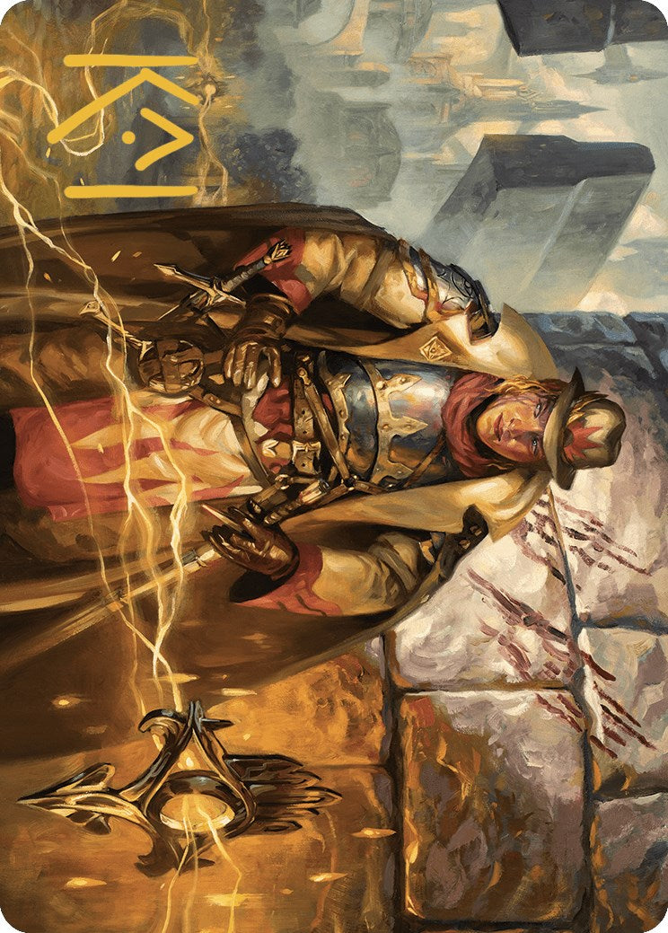 Tenth District Hero Art Card (Gold-Stamped Signature) [Murders at Karlov Manor Art Series] | Galaxy Games LLC