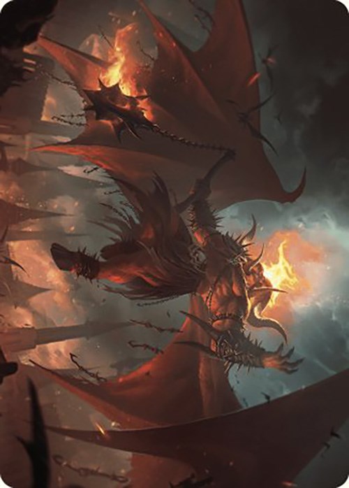 Rakdos, Patron of Chaos Art Card (22/49) [Murders at Karlov Manor Art Series] | Galaxy Games LLC