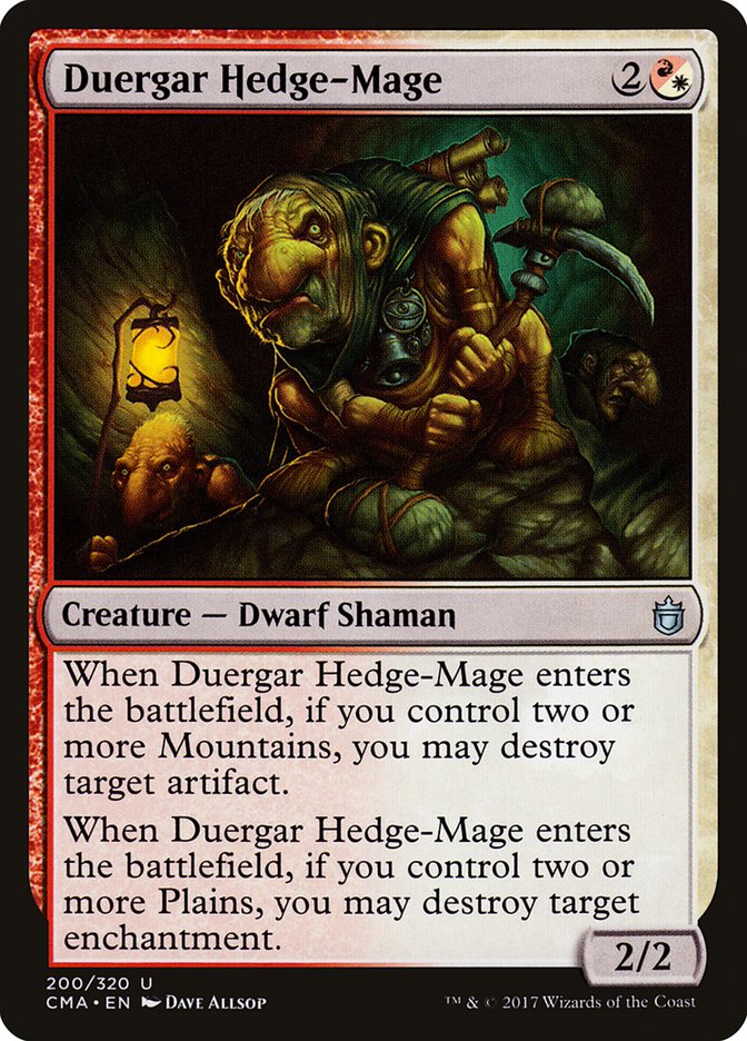 Duergar Hedge-Mage [Commander Anthology] | Galaxy Games LLC