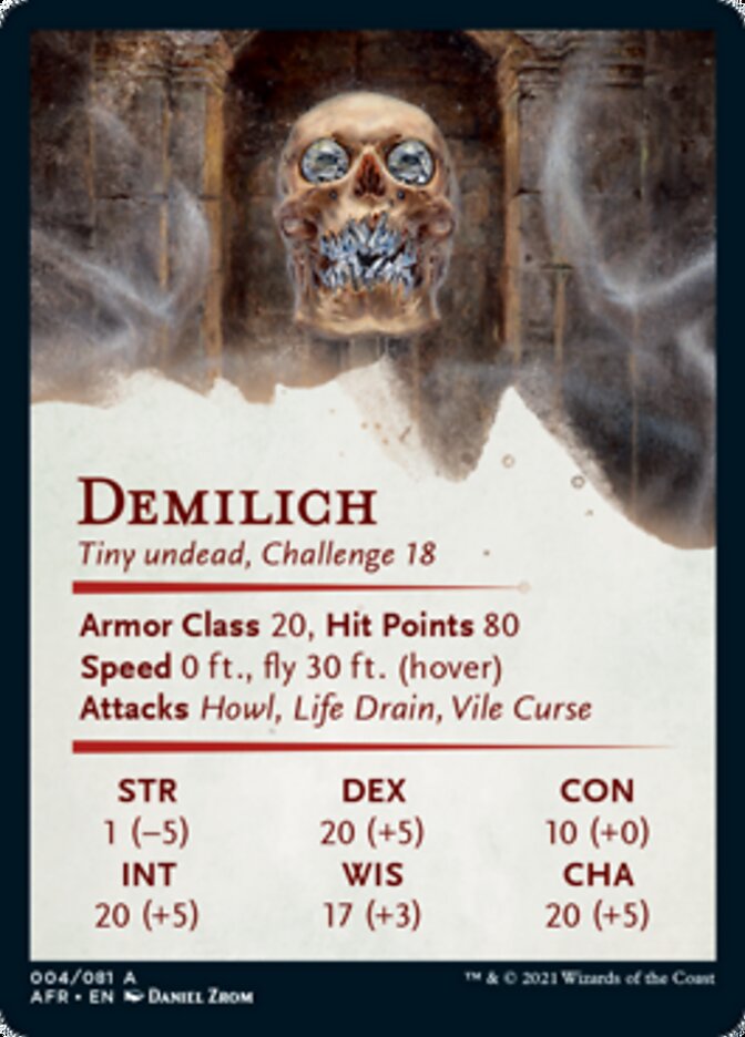 Demilich Art Card [Dungeons & Dragons: Adventures in the Forgotten Realms Art Series] | Galaxy Games LLC