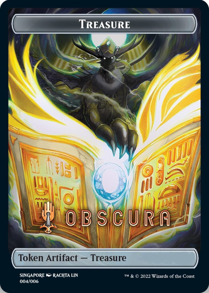 Treasure Token (Obscura) (Southeast Asia Artists) [Streets of New Capenna Tokens] | Galaxy Games LLC