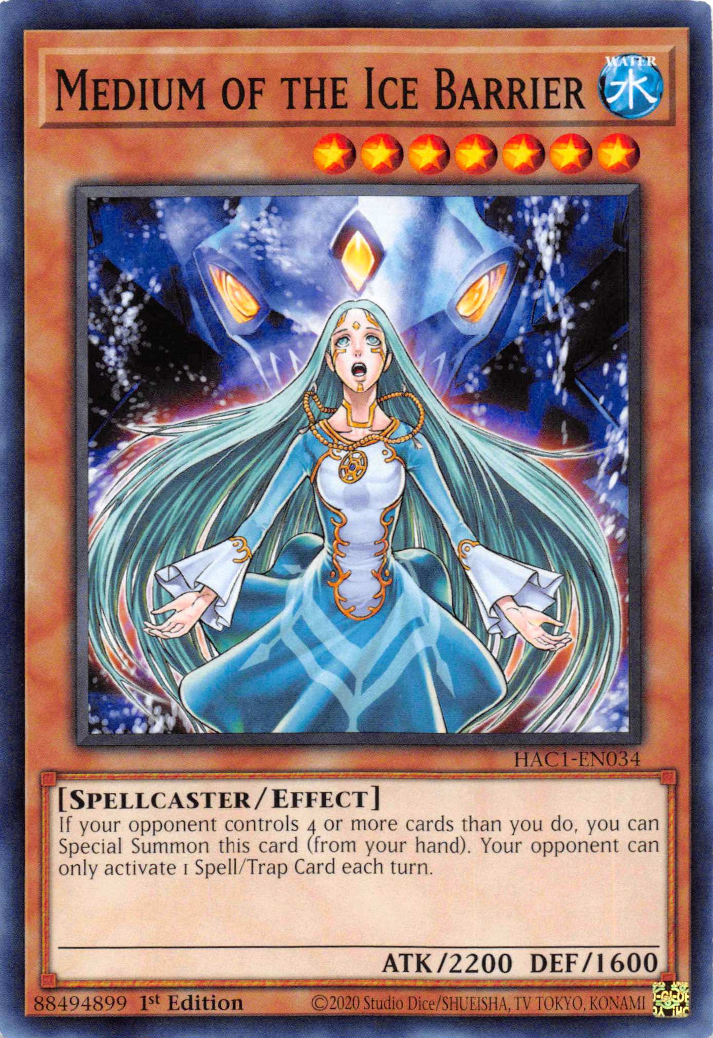 Medium of the Ice Barrier (Duel Terminal) [HAC1-EN034] Parallel Rare | Galaxy Games LLC