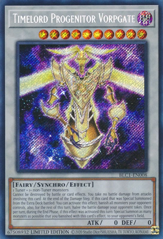 Timelord Progenitor Vorpgate [BLC1-EN008] Secret Rare | Galaxy Games LLC