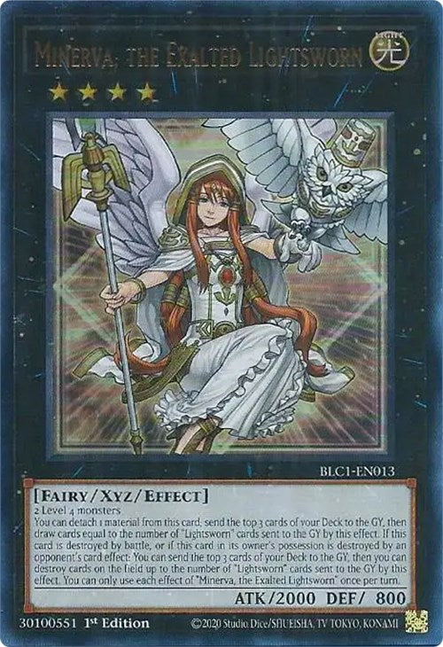 Minerva, the Exalted Lightsworn [BLC1-EN013] Ultra Rare | Galaxy Games LLC