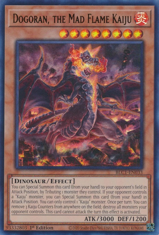 Dogoran, the Mad Flame Kaiju [BLC1-EN033] Ultra Rare | Galaxy Games LLC