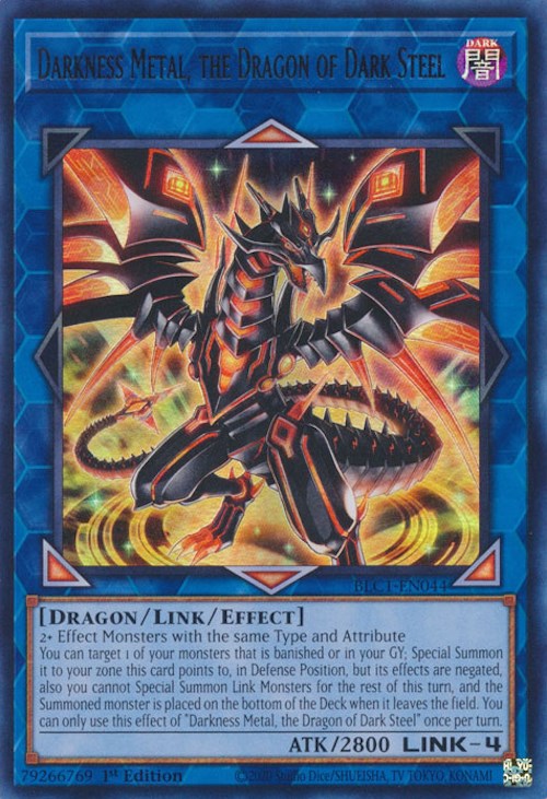 Darkness Metal, the Dragon of Dark Steel [BLC1-EN044] Ultra Rare | Galaxy Games LLC