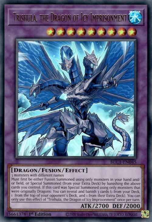 Trishula, the Dragon of Icy Imprisonment [BLC1-EN045] Ultra Rare | Galaxy Games LLC