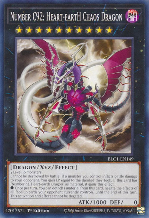 Number C92: Heart-eartH Chaos Dragon [BLC1-EN149] Common | Galaxy Games LLC