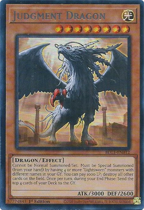 Judgment Dragon (Silver) [BLC1-EN012] Ultra Rare | Galaxy Games LLC