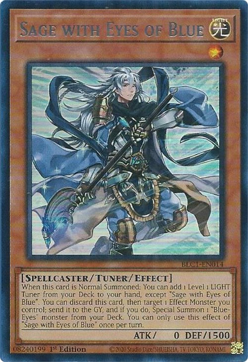 Sage with Eyes of Blue (Silver) [BLC1-EN014] Ultra Rare | Galaxy Games LLC