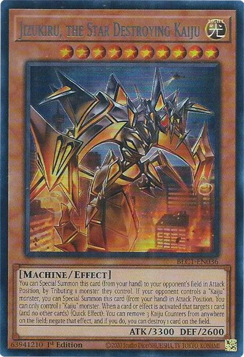 Jizukiru, the Star Destroying Kaiju (Silver) [BLC1-EN036] Ultra Rare | Galaxy Games LLC