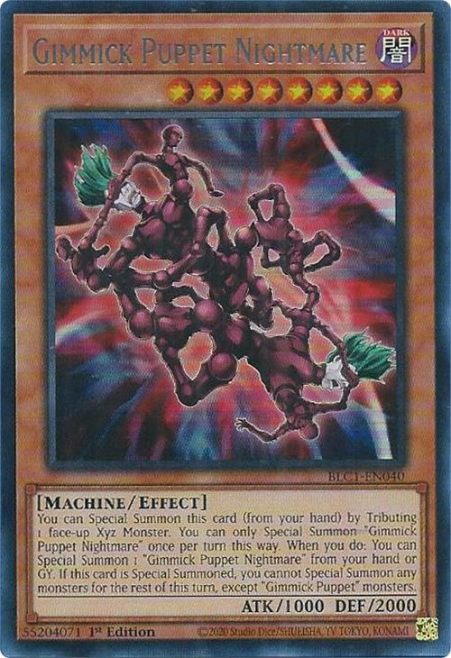 Gimmick Puppet Nightmare (Silver) [BLC1-EN040] Ultra Rare | Galaxy Games LLC